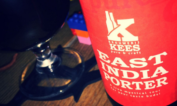 East India Porter met glas